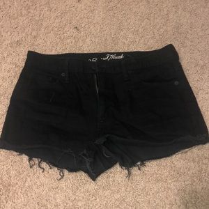Black Denim Shorts